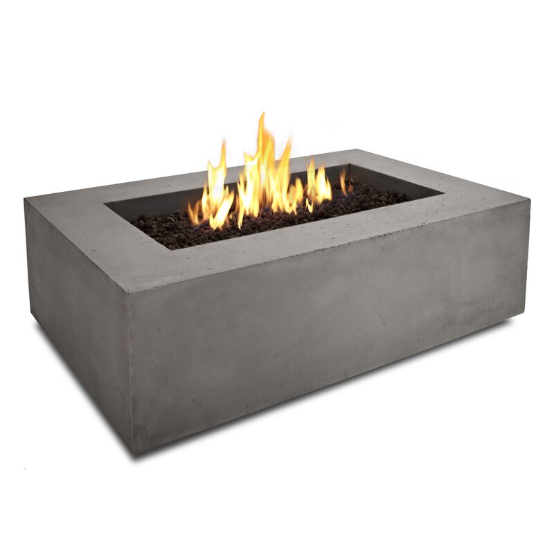 concrete fire pit table